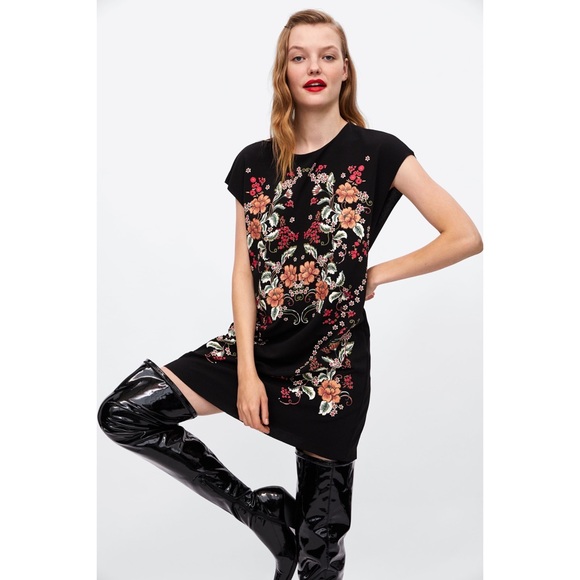 zara shift dress